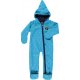 Smfolk Fleece Ganzkrperanzug mit Reiverschluss, Kapuze und Apfelaufdruck, trkis