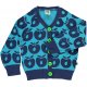 Smfolk Baby Cardigan mit pfeln, trkis