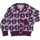 Smfolk Baby Cardigan mit pfeln, lila