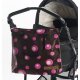 BabyTrold Tasche fr Kinderwagen, rosa Kreise/braun