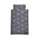 Babytrold Junior Bettwsche-Set 100x140 cm Star, Grau mit Sternen und Streifen