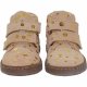 Pom Pom Anfngerschuhe mit Klettverschluss, Peach Gold Dot