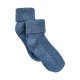 Minymo Baby Rib Socken (2er Pack), Blau Melange 