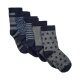 Minymo Socken (5er Pack), Muster/Dunkelgrau Melange