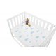 Pinolino Spannbettlaken f�r Wiege, Beistellbett und Kinderwagen (2 St�ck), Jersey/Hellblau Wolken