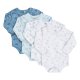 Pippi Body Langrmelig (4 Stck), Light Blue