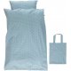 Smfolk Juniorbettwsche 100x140 cm, Micro pfel-Motiv/Stone Blue