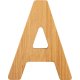 small foot ABC Buchstabe A, Bambus