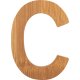 small foot ABC Buchstabe C, Bambus
