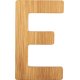 small foot ABC Buchstabe E, Bambus