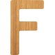 small foot ABC Buchstabe F, Bambus