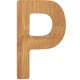 small foot ABC Buchstabe P, Bambus