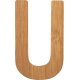 small foot ABC Buchstabe U, Bambus