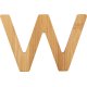 small foot ABC Buchstabe W, Bambus