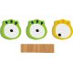 small foot ABC Buchstabe Monster Eyes, Bambus